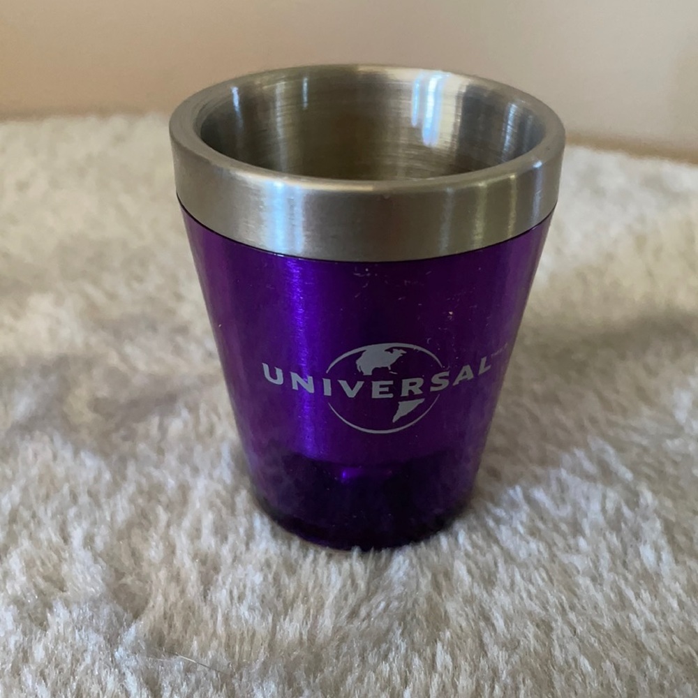 Universal purple shot glass NWT